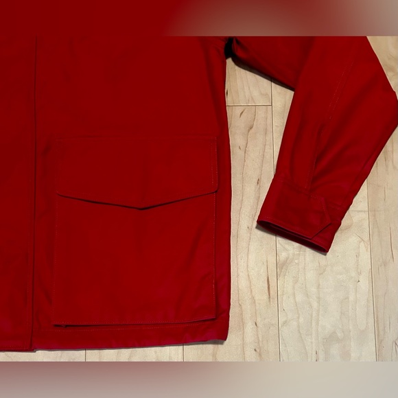 NWT Todd Snyder Sailing Dock Hooded Full Zip Jacket Red Made in USA - Picture 2 of 7